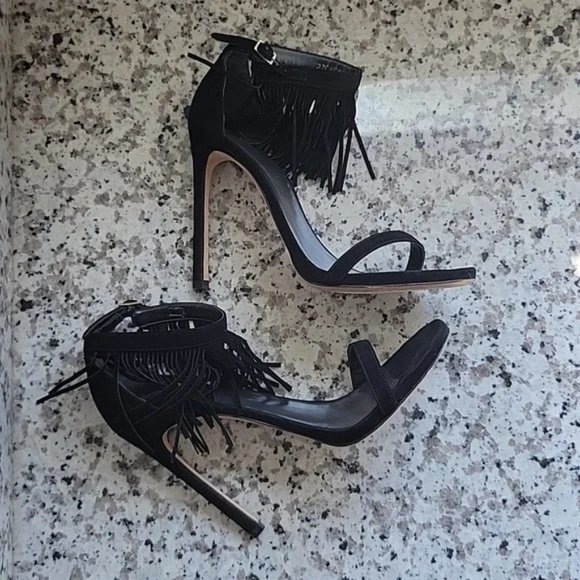 Stuart Weitzman Love fringe heels US sz 8.5 - Picture 5 of 11